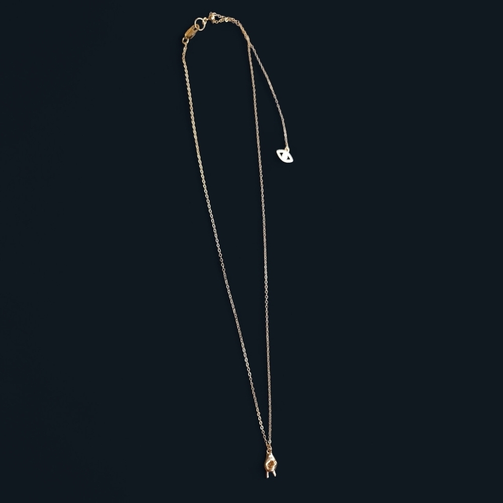 NEW Gold Necklace with✌🏻Pendant